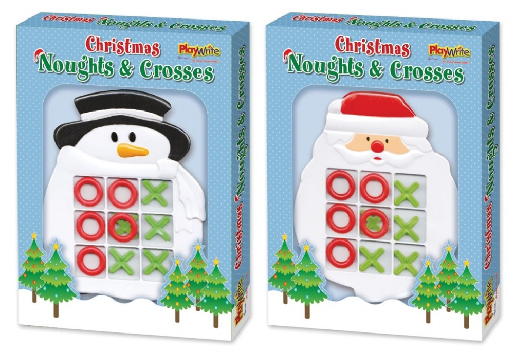 Christmas Noughts & Crosses Game 24 X 17cm - Click Image to Close