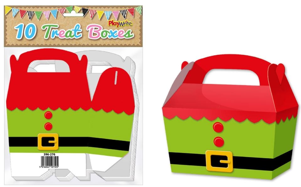 Elf Tunic Treat Boxes 10 Pack - Click Image to Close