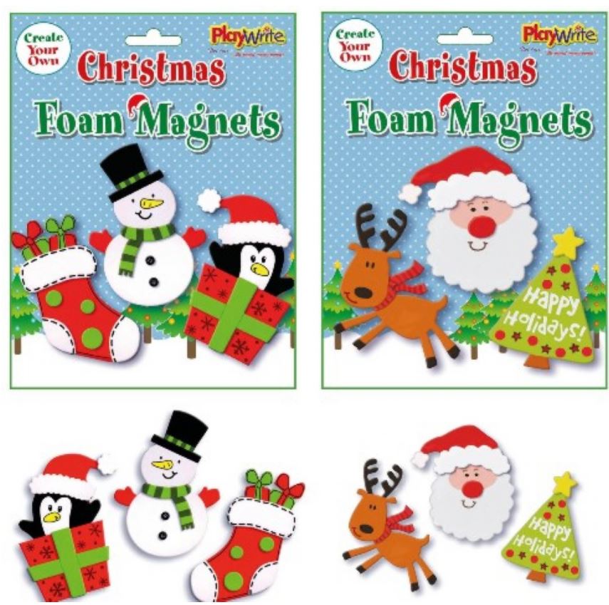 Christmas Foam Magnets - Click Image to Close