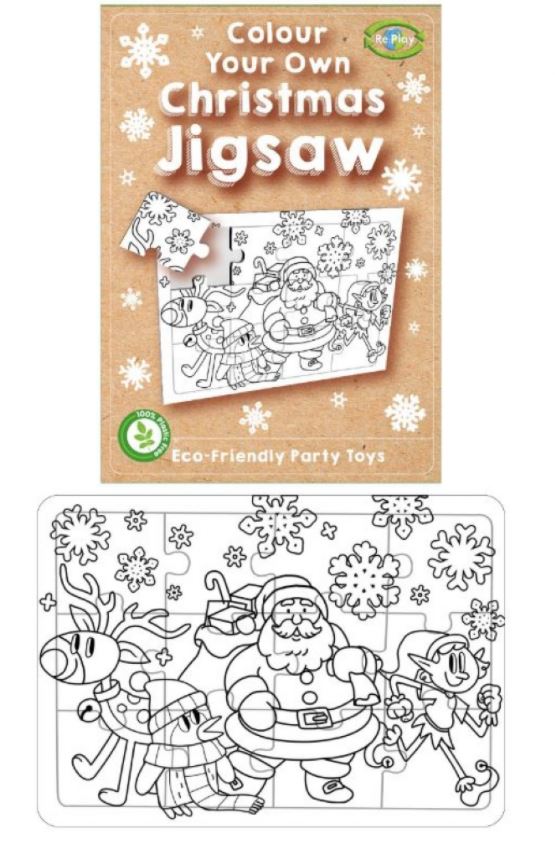 Cardboard Christmas Jigsaw 14 x 10cm - Click Image to Close