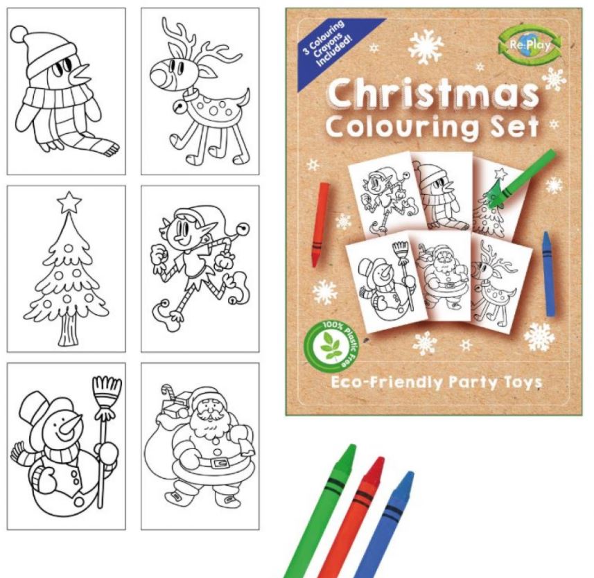 Christmas A6 Colouring Set - Click Image to Close