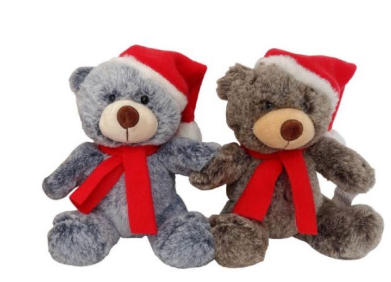 Luxury Christmas Plush Bear 15cm - Click Image to Close