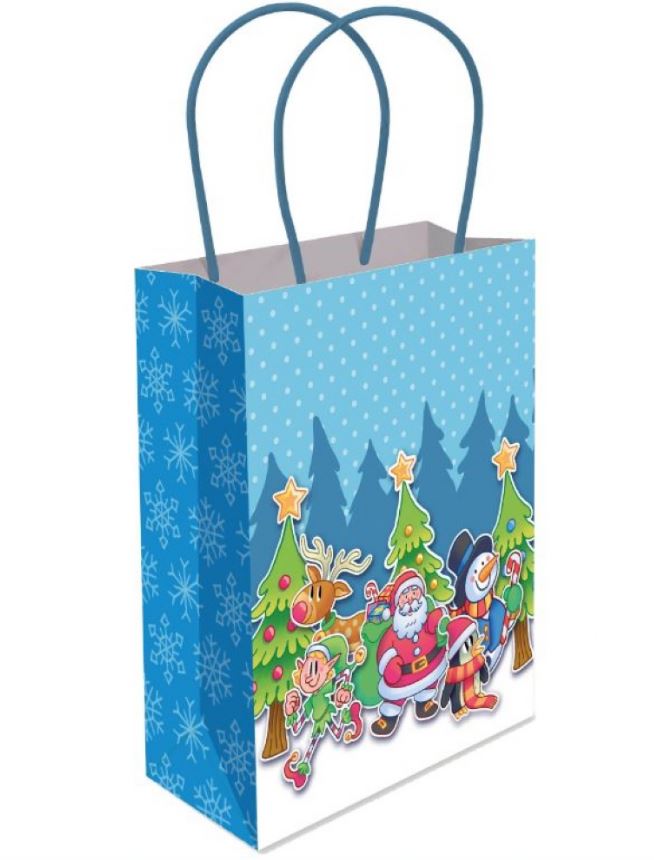 Christmas Paper Bag With Handles Large - Click Image to Close