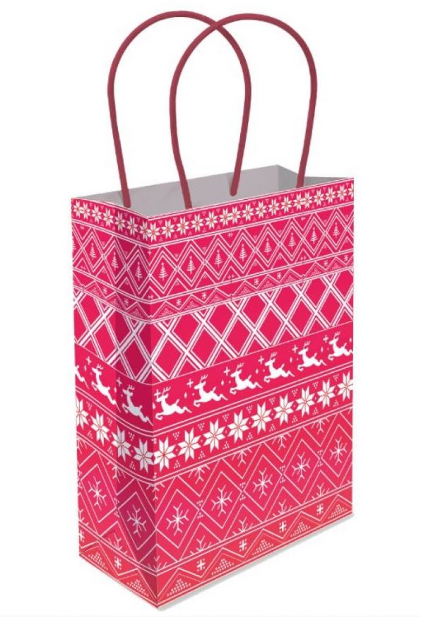 Nordic Paper Bag With Handles Large - Click Image to Close