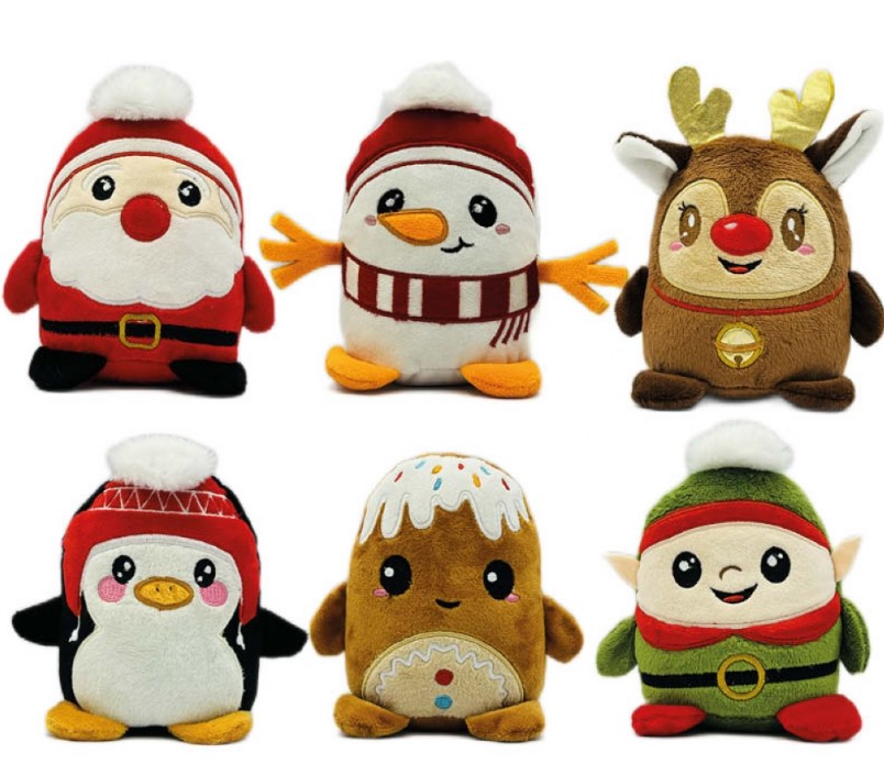 Funny Christmas Characters 14cm - Click Image to Close