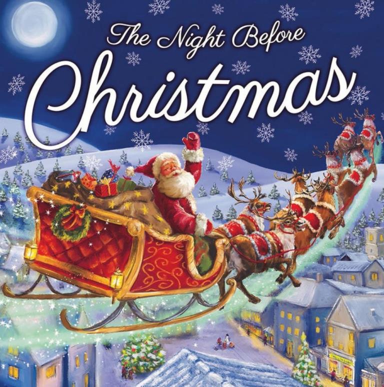 Night Before Christmas Book 25X25cm - Click Image to Close