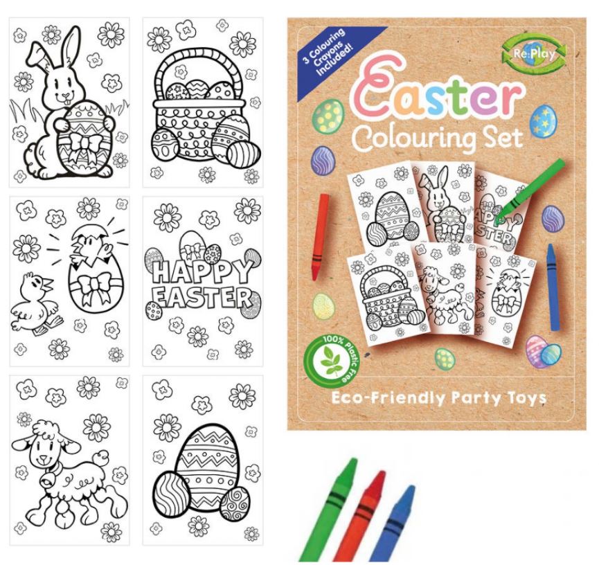 EASTER A6 COLOURING SETS AND 3 COLOURING CRAYONS - Click Image to Close