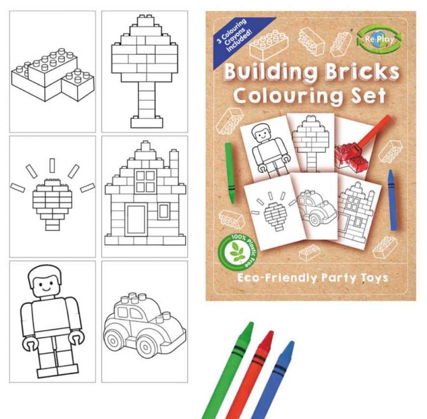 Play Bricks A6 Colouring Set - Click Image to Close