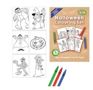 ECO Play Halloween A6 Colouring Set