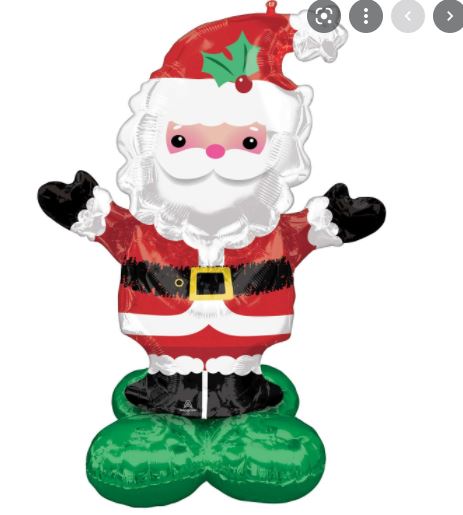 53" Air Loonz Christmas Santa Balloon - Click Image to Close