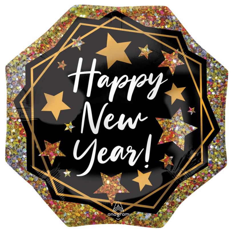55X55cm Super Shape New Year Balloon - Click Image to Close