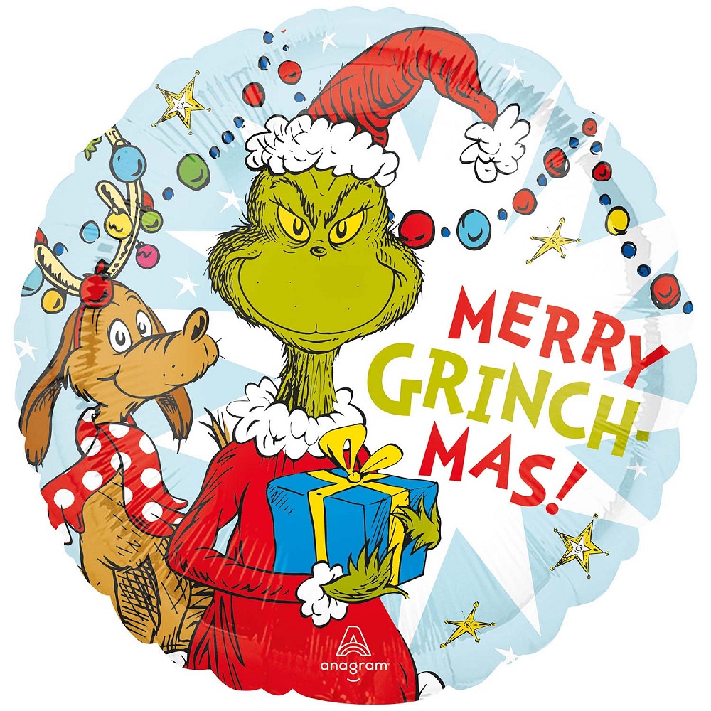 Grinch Christmas Standard Hx Foil Balloons - Click Image to Close
