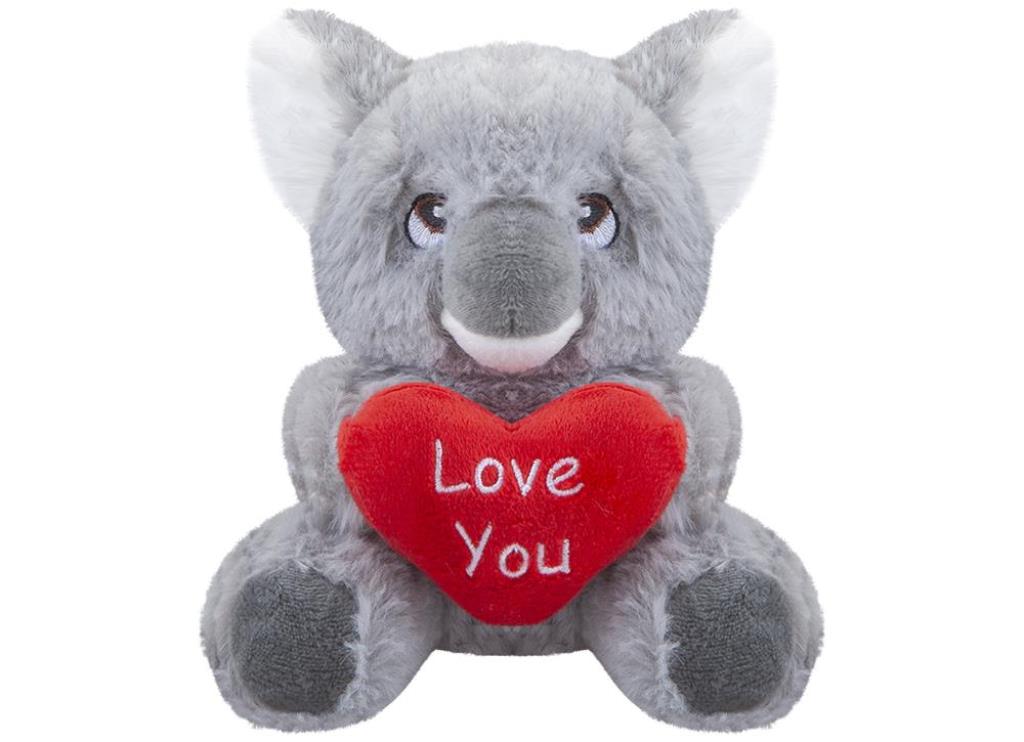 VALENTINES DAY'S KOALA BEAR WITH LOVE HEART 15CM - Click Image to Close