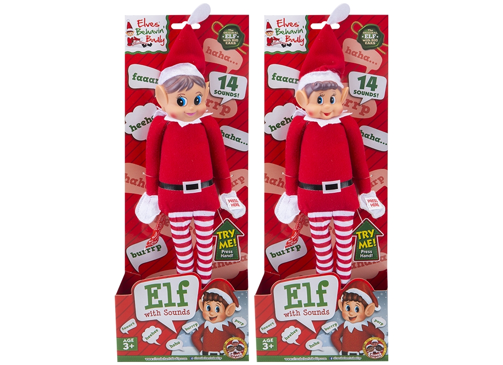 12" Talking Elf Doll With Sound - Click Image to Close