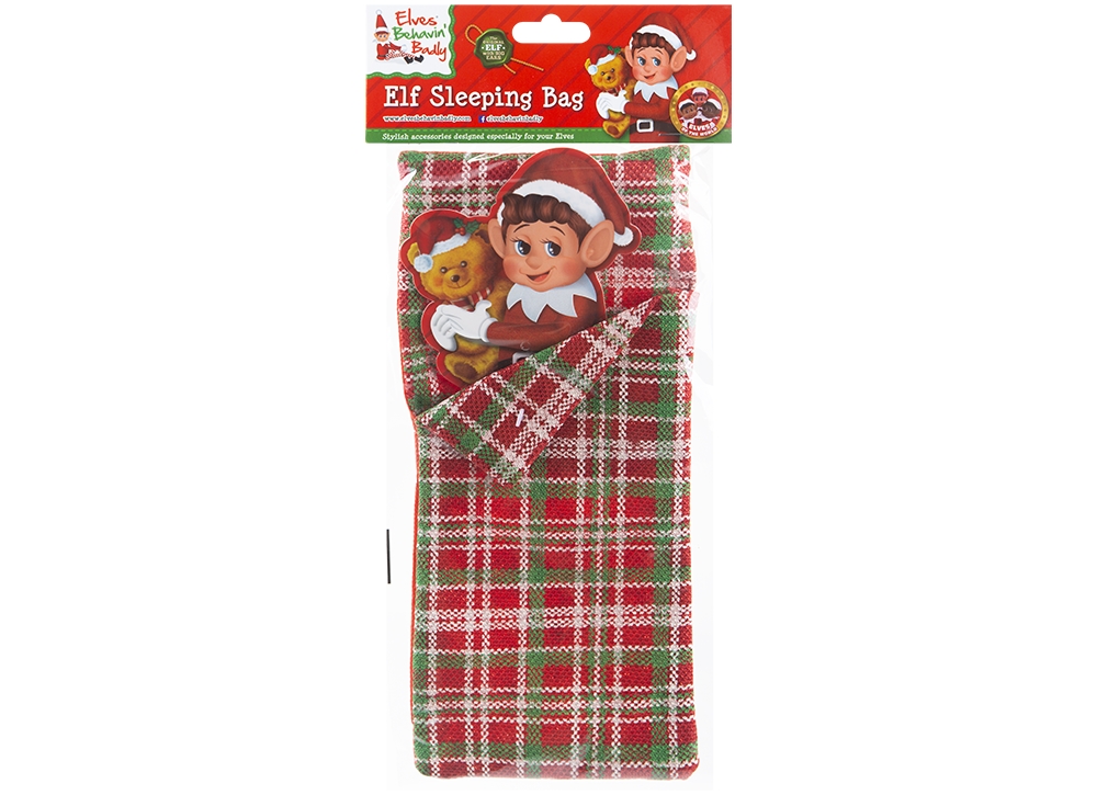 4.7" X 12" Patterned Elf Sleeping Bag - Click Image to Close