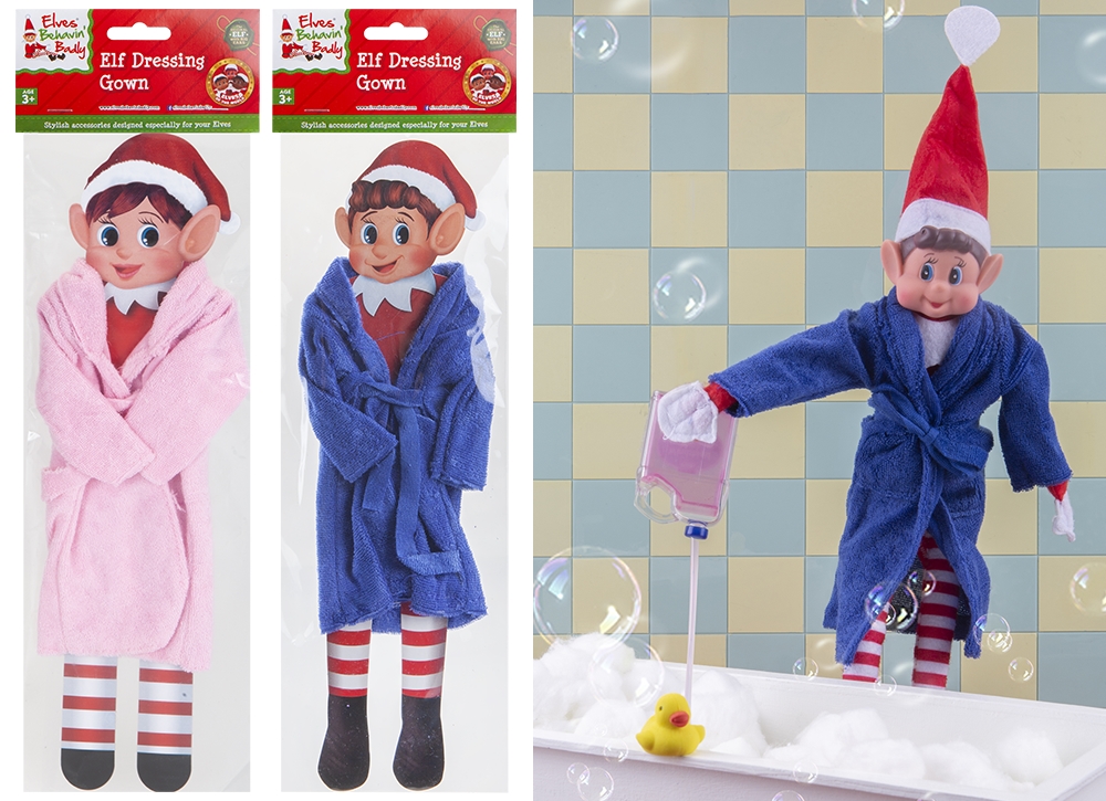 Plain Coloured Dressing Gown For Elf - Click Image to Close
