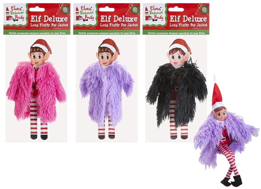 Elf Long Fluffy Fur Jacket - Click Image to Close