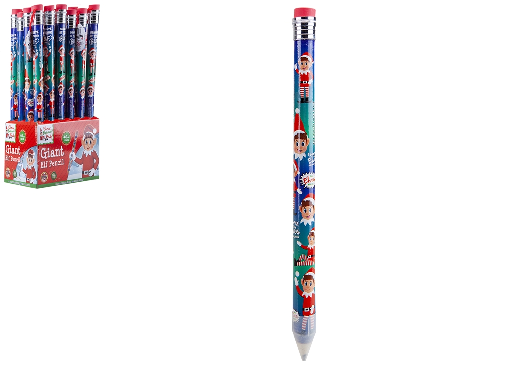 Giant Elf Pencil With Eraser - Click Image to Close