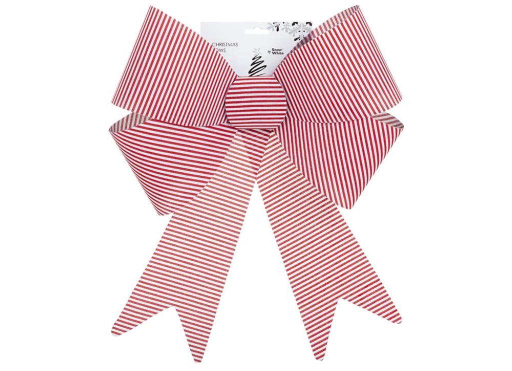 Candy Stripe Bow Decoration 37cm X 49cm X 13cm - Click Image to Close