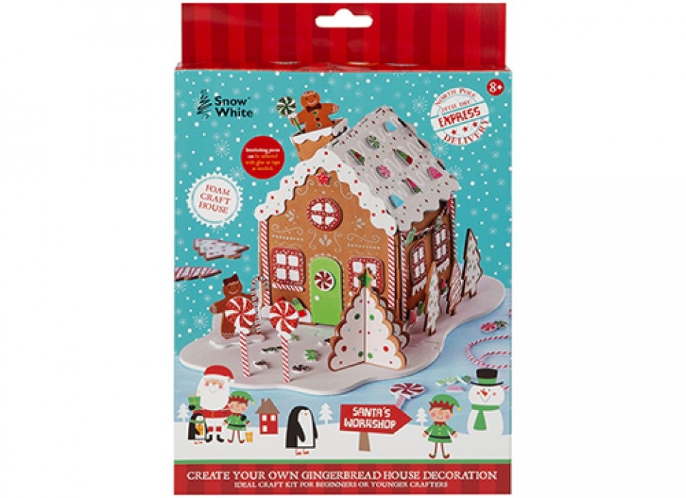 3D Gingerbread House Kit - Click Image to Close