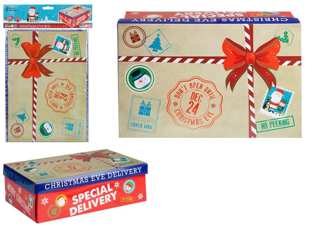 Small Special Delivery Christmas Eve Box 21cm X 32cm X 11cm - Click Image to Close