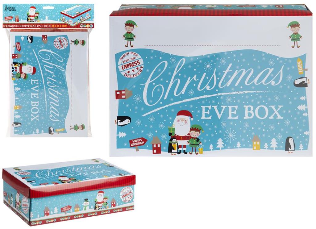 Small Blue Character Christmaseve Box With Pen - Click Image to Close