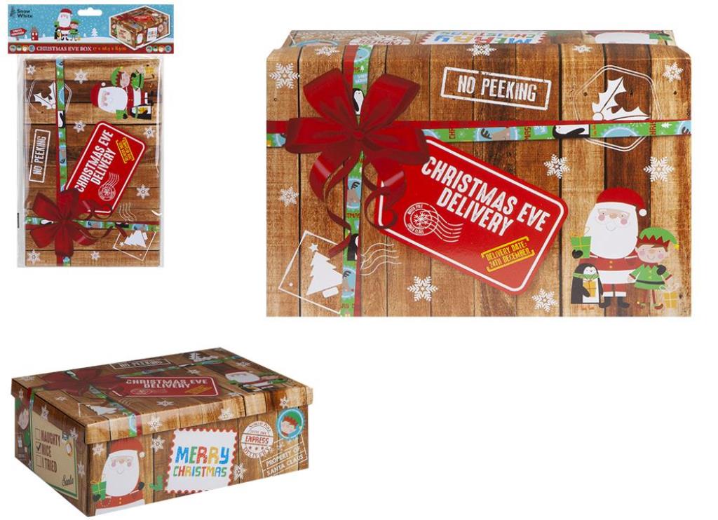 Mini ' New Christmas Design ' Christmas Eve Box 17cm X 26.5cm X - Click Image to Close