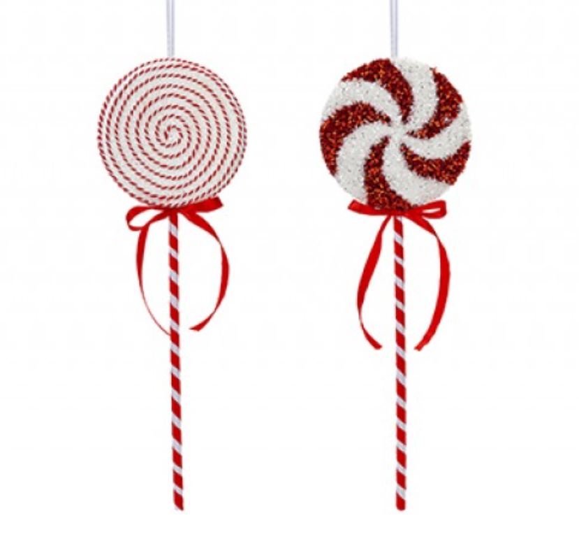 Candy Cane Lollipop Christmas Decoration ( Assorted Design ) - Click Image to Close
