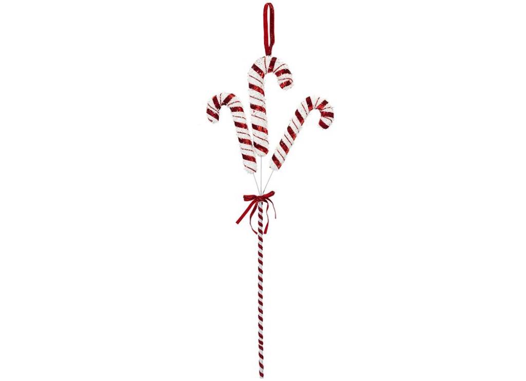 Candy Cane Spray Christmas Decoration 20 X 63cm - Click Image to Close