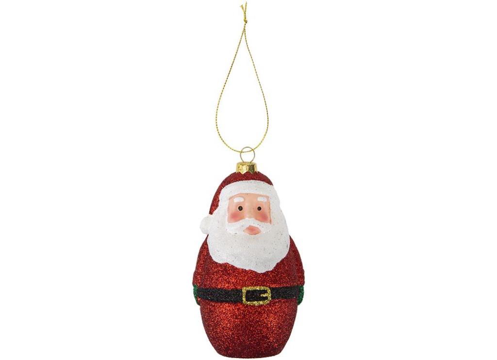 Christmas Santa Glitter Hanging Decorations - Click Image to Close