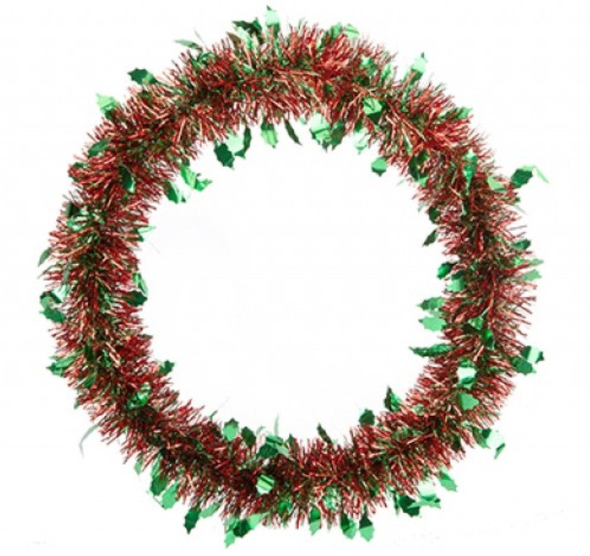 Snow White Red/green Holly Wreath 30cm - Click Image to Close