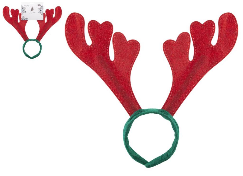Novelty Reindeer Antlers Headband - Click Image to Close