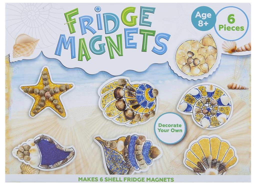 Diy Shell Fridge Magnet Decorating Set - Click Image to Close