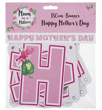 180cm Happy Mothers Day Banner