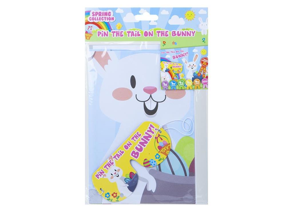 PIN THE TAIL ON THE BUNNY EASTER GAME - Click Image to Close