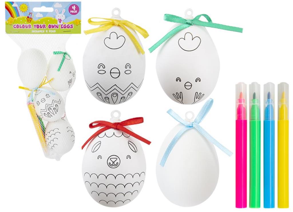 COLOUR YOUR OWN EGGS 4 PACK - Click Image to Close