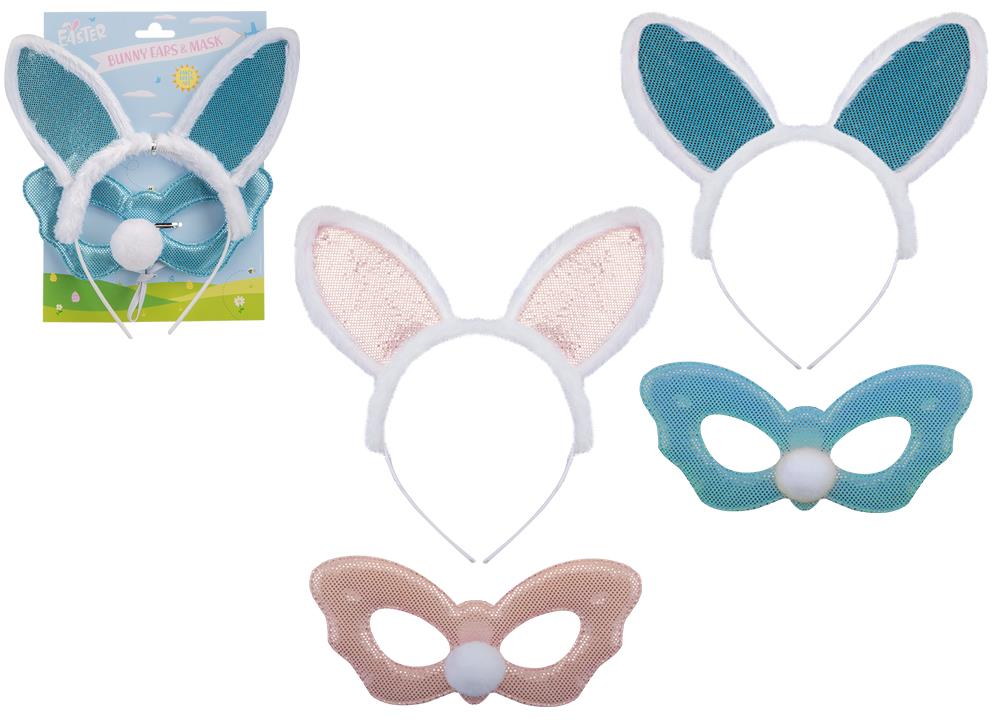 Easter Bunny Ears And Mask Set - Click Image to Close