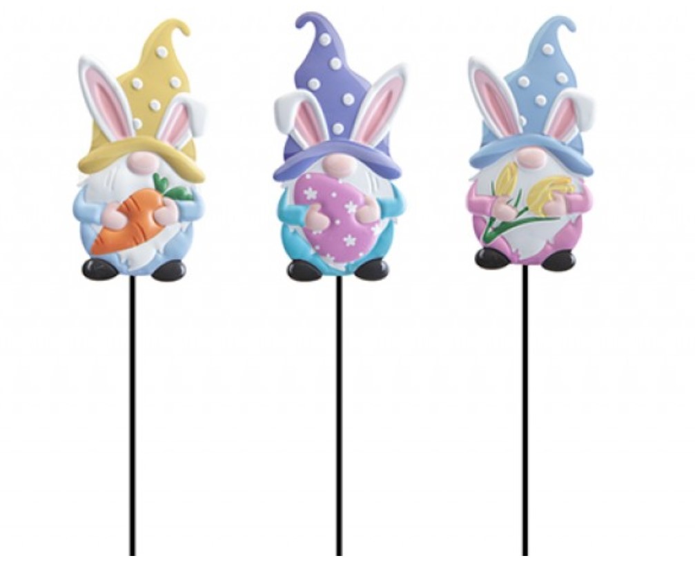 Easter Gnome Garden Stake 60cm ( Assorted Designs ) - Click Image to Close