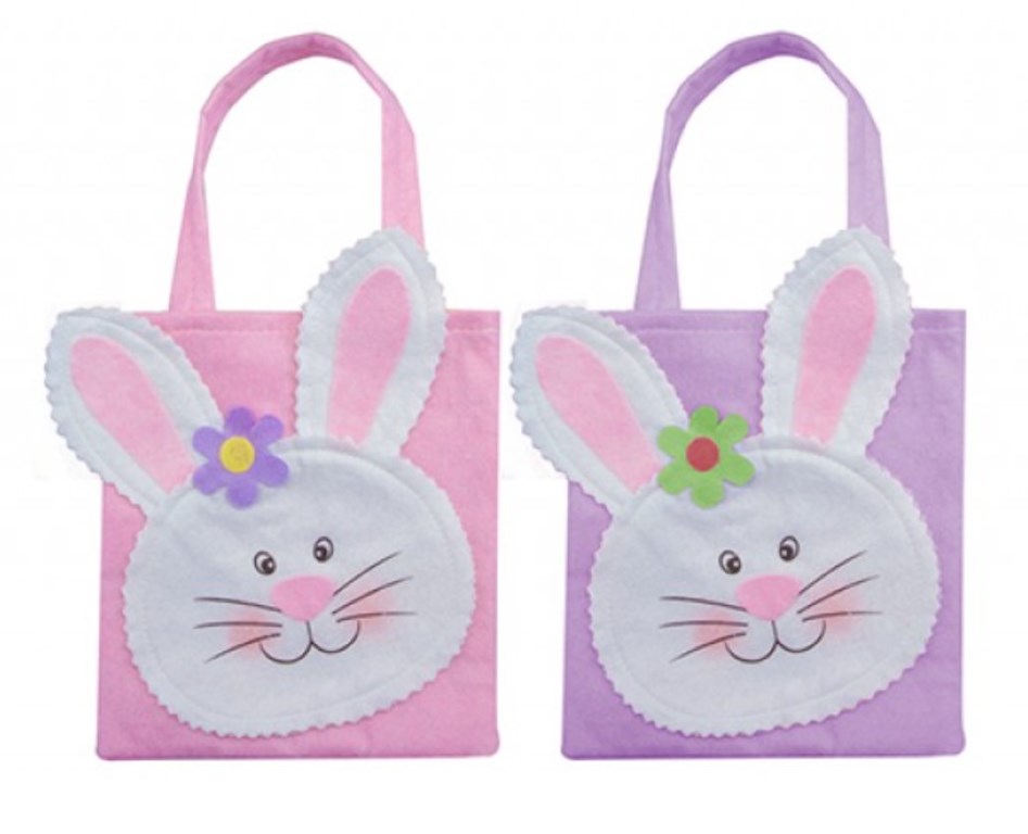 Easter Felt Bag 23 X 20cm ( Assorted Colours ) - Click Image to Close