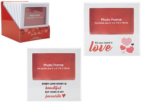 Love Printed Photo Frame 4" X 6" - Click Image to Close