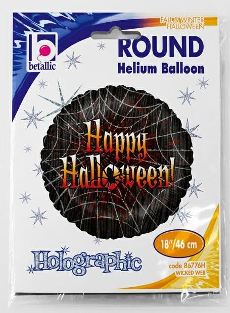 WICKED WEB HOLOGRAPHIC 18" BALLOON - Click Image to Close