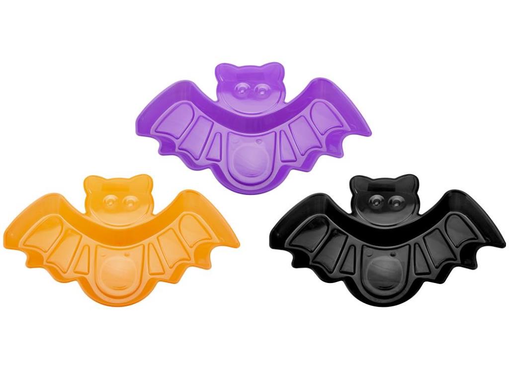 Plastic Bat Shaped Dish 30cm 3 Assorted - Click Image to Close