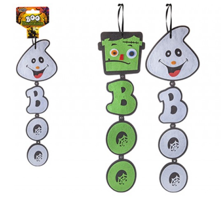 Halloween Hanging Character Boo Decoration ( Assorted ) - Click Image to Close