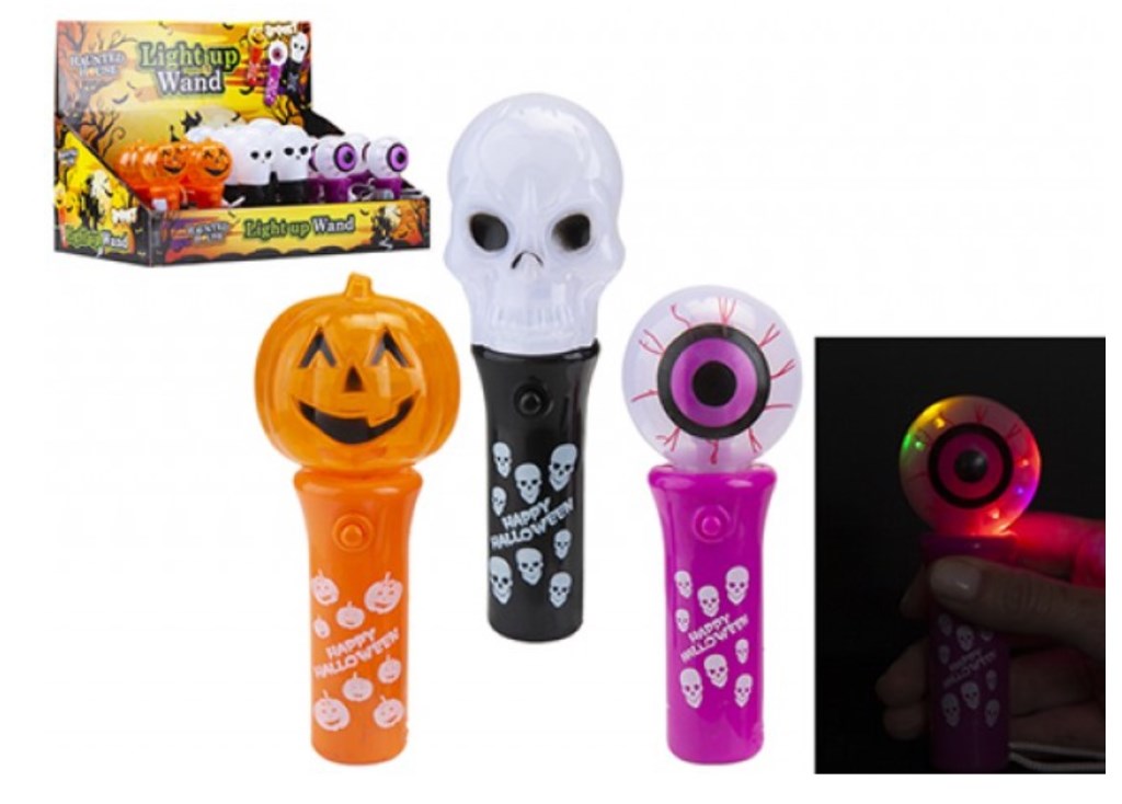 HALLOWEEN LIGHT UP WAND - Click Image to Close