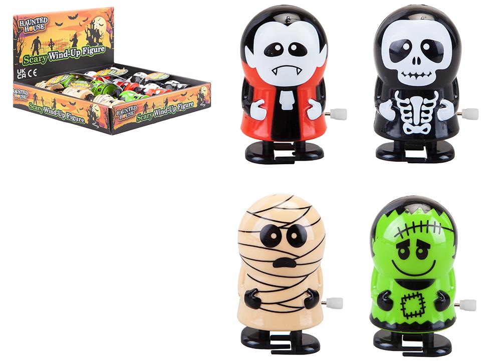Wind Up Walking Halloween Figures 4 Assorted - Click Image to Close