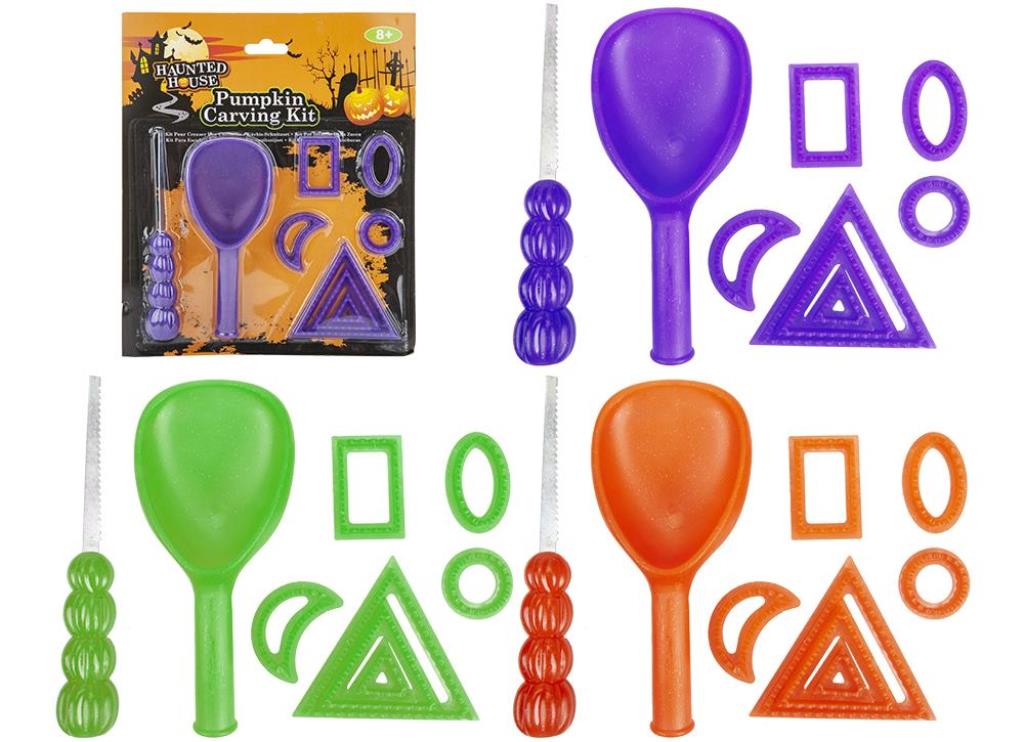 Pumpkin Carving Set 9Pc - Click Image to Close