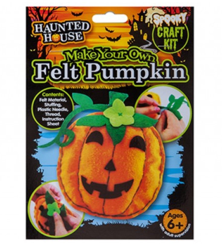 Make Your Own Felt Pumpkin Craft Kit - Click Image to Close