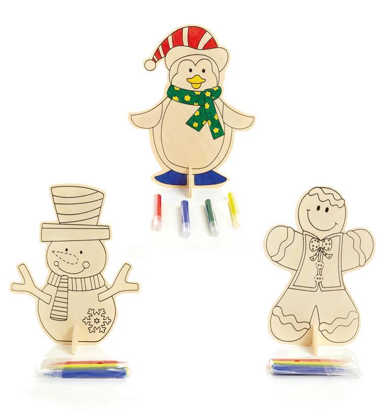 Christmas 11cm Colour Your Own Christmas Ornament - Click Image to Close