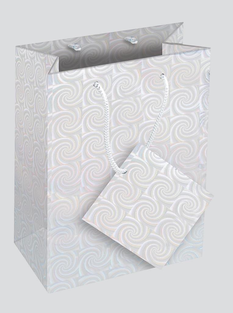 County Holographic Gift Bag - Small - 12cm X 16cm X 6.5cm - Click Image to Close