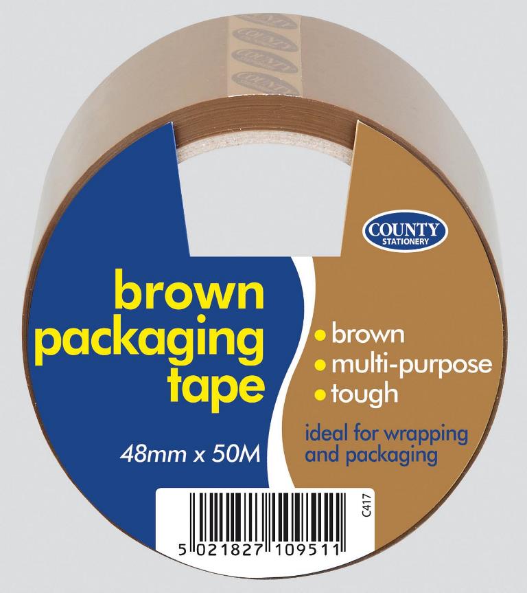 Brown Packing Tape 48Mm X 50M (6 Pack) - Click Image to Close